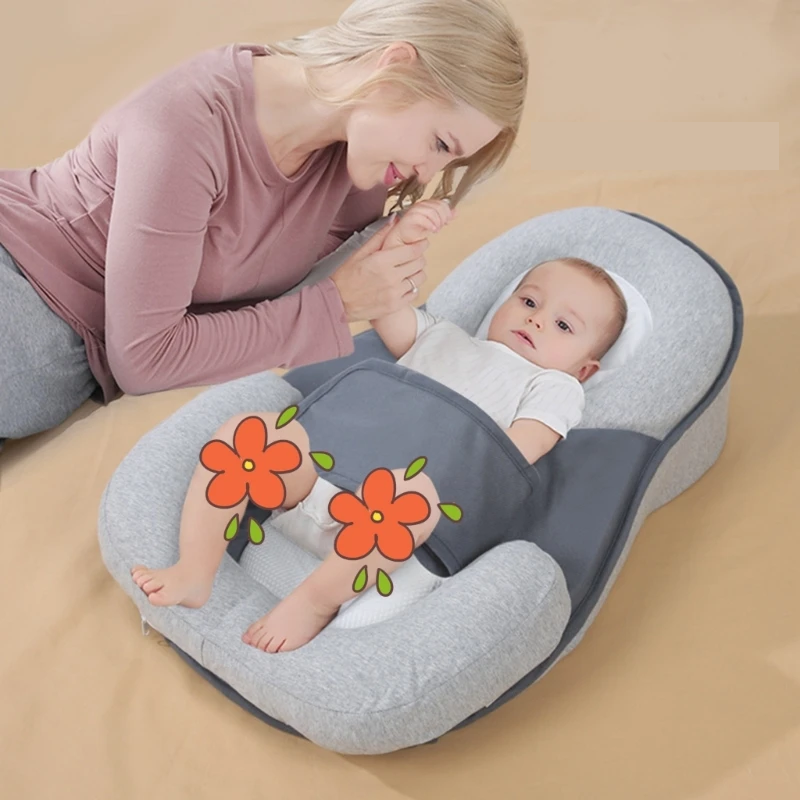 Baby Nest Bed Hoofdkussen Anti-Spugen Hellend Infantkussen