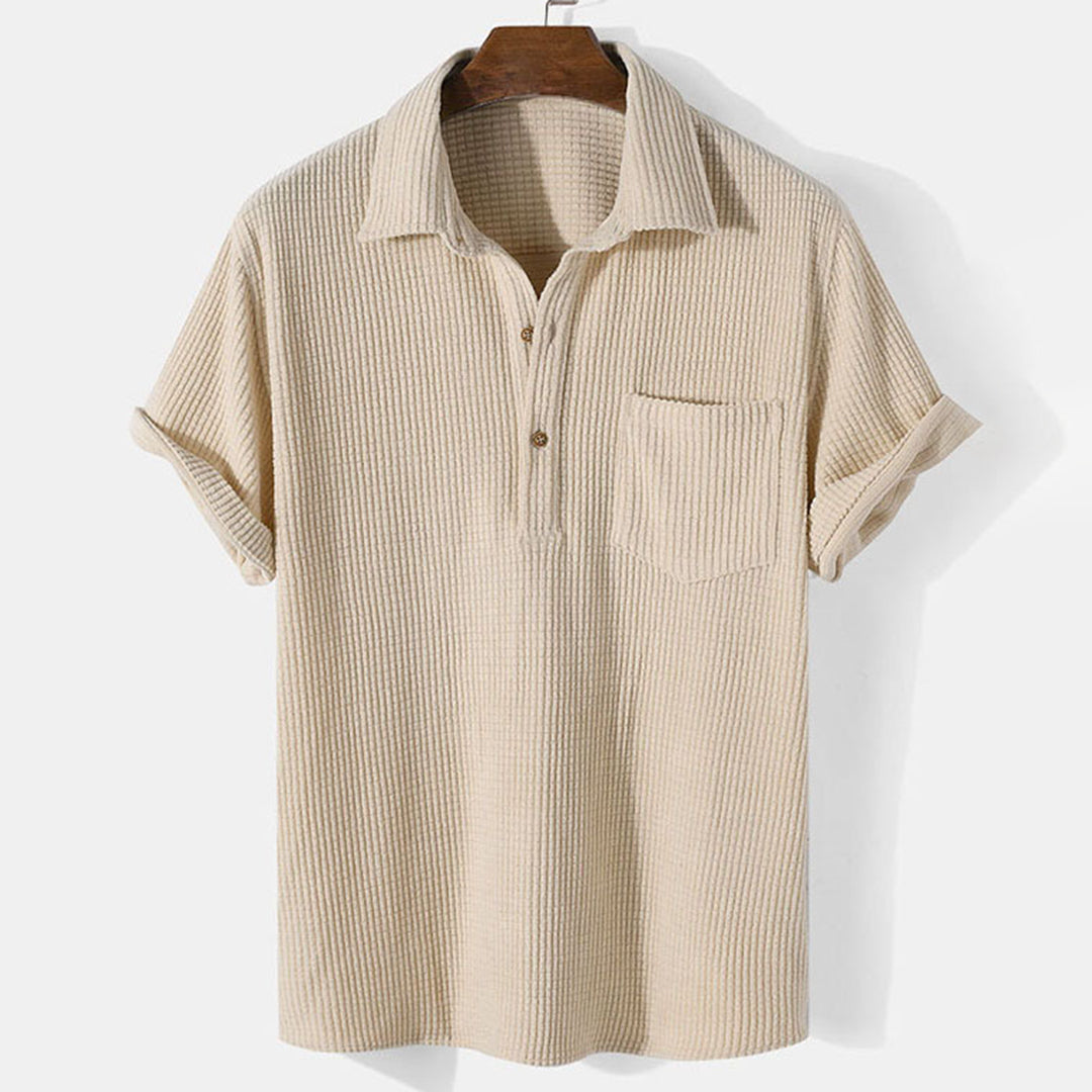 Overhemd Korte Mouwen Heren – Stijlvol Knopen Shirt van Katoen voor Casual Dagen