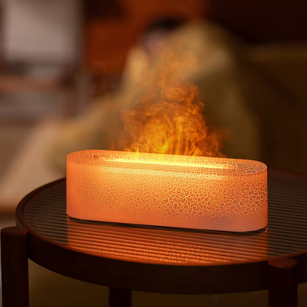 Aromatherapie Luchtbevochtiger Lamp Vlam Effect