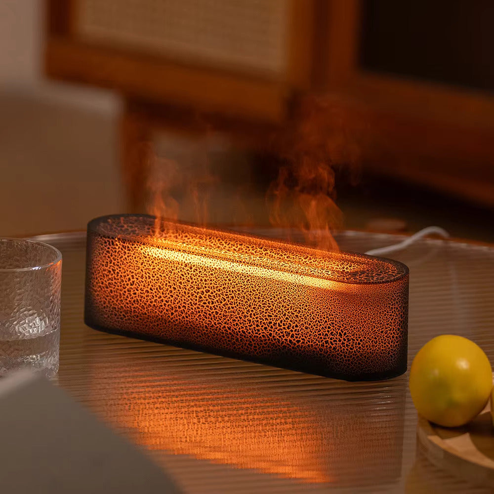 Aromatherapie Luchtbevochtiger Lamp Vlam Effect