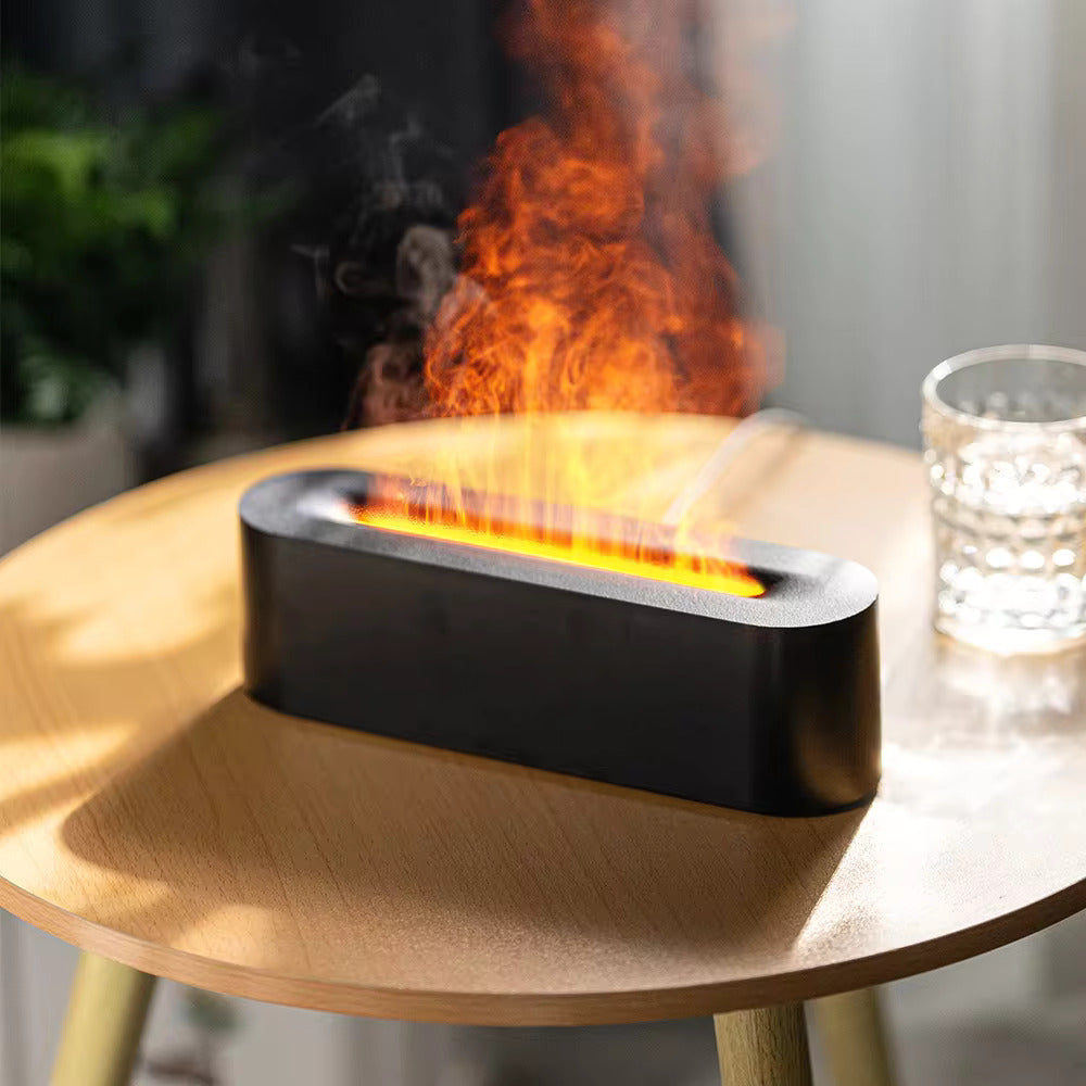 Aromatherapie Luchtbevochtiger Lamp Vlam Effect