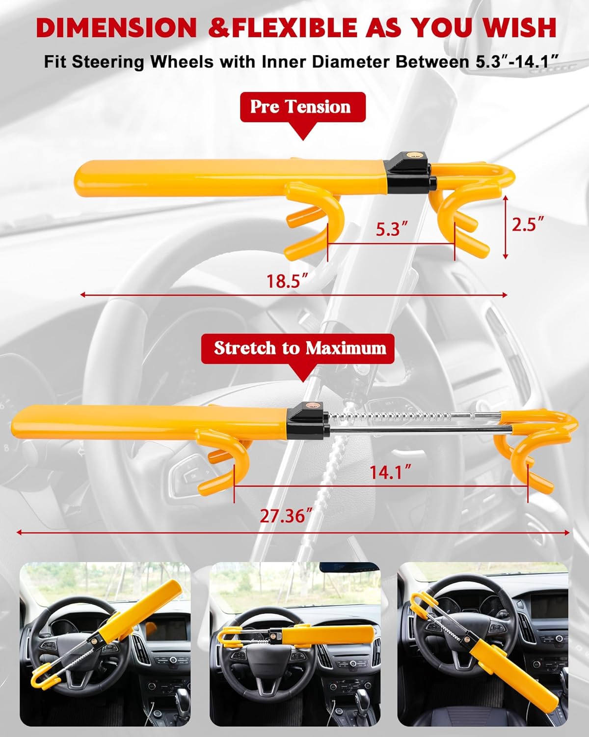 Auto Stuurwiel Slot Beveiliging