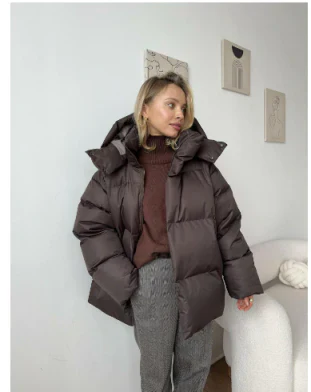 Dames Pufferjack met Capuchon – Oversized Winterjas voor Koud Weer