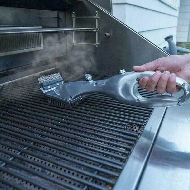 Barbecue Grill Stoomreinigingsborstel BBQ Cleaner Houtskool Schraper