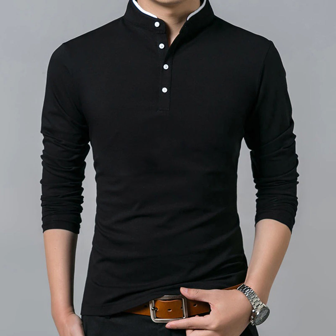 Langarmshirt heren – Comfortabel shirt met lange mouwen voor casual gebruik