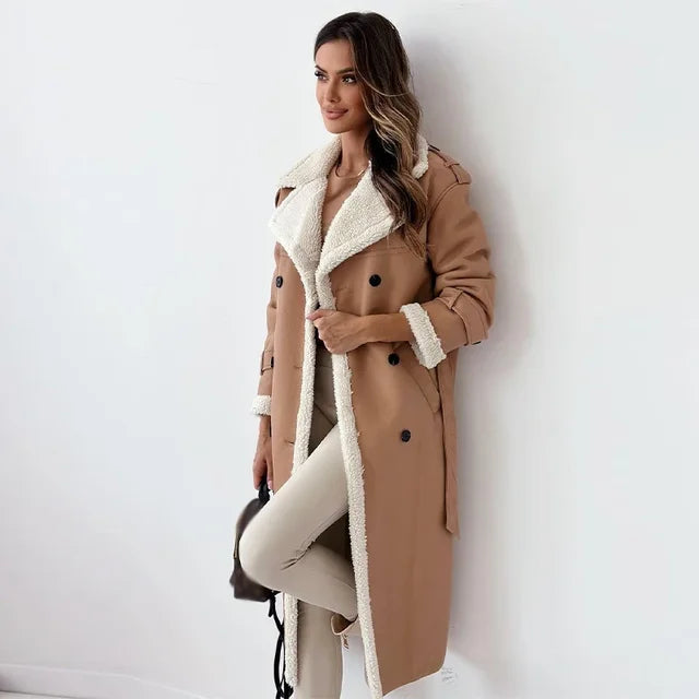 Lange Damesjas met Ceintuur – Elegante Jassen voor Dames, Perfect voor Elke Gelegenheid