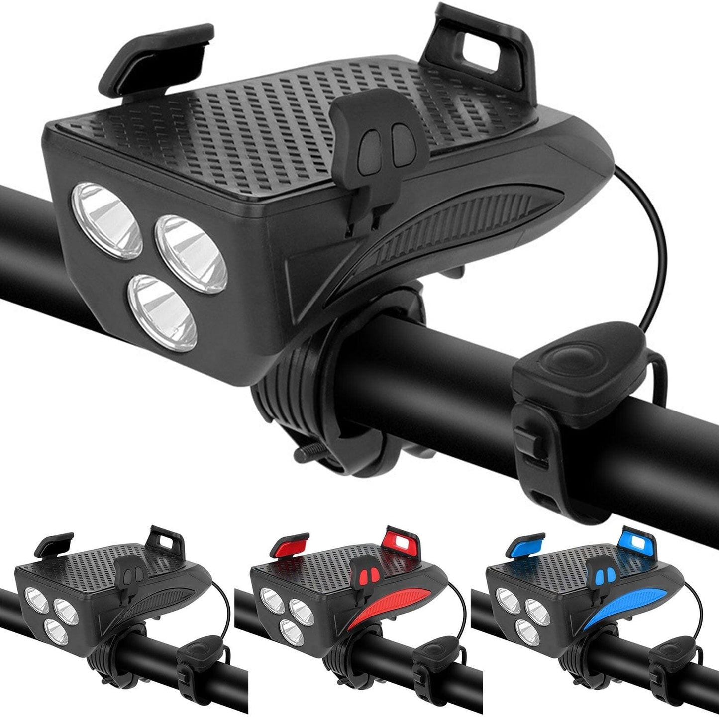 4-in-1 Fietslicht Powerbank 1500 Lumen LED Verlichting