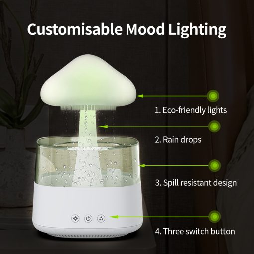 Bureau Lamp Luchtbevochtiger Aromatherapie Diffuser Nachtlamp