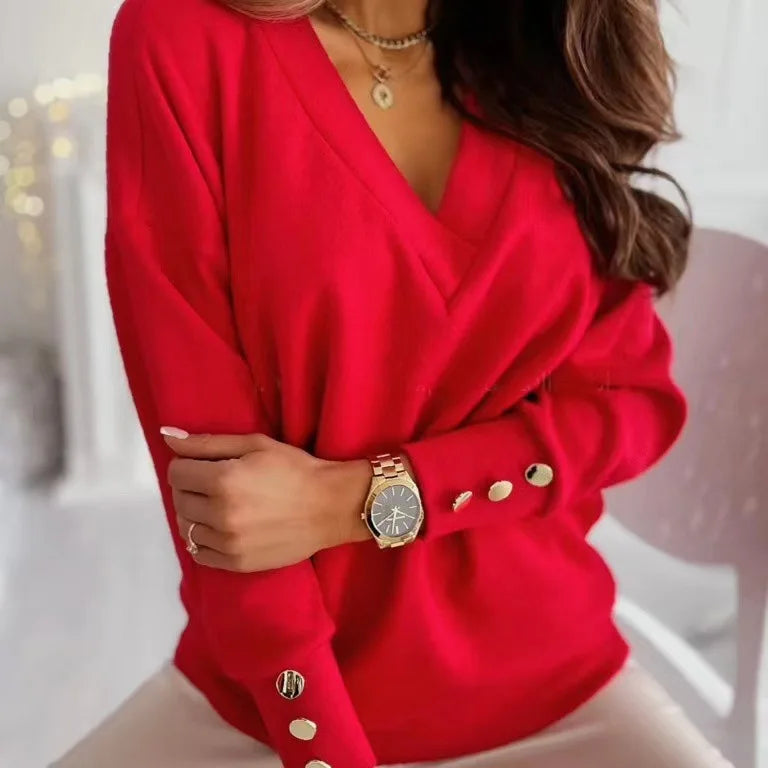 V-hals trui dames – Elegante trui met comfortabele pasvorm en stijlvol design