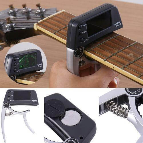 Capo en Stimmgerät voor Gitaar 2-in-1