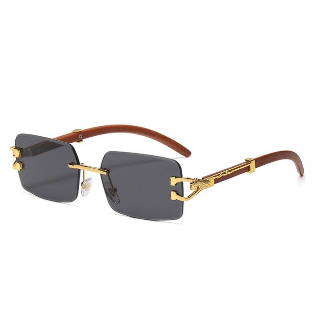 Zonnebril Unisex – Gekleurde Glazen met Goudkleurig Montuur en UV400 Bescherming