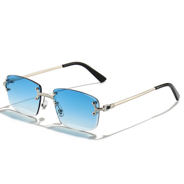 Zonnebril Unisex – Gekleurde Glazen met Goudkleurig Montuur en UV400 Bescherming