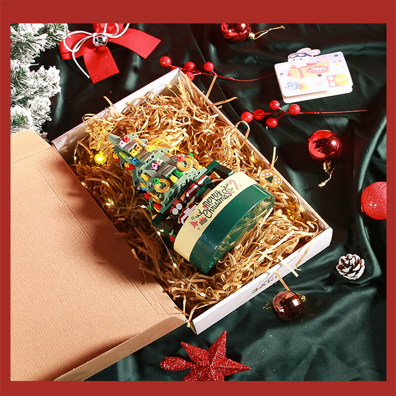 Kerstboom Bouwblok Set Muziekdoos LED Licht