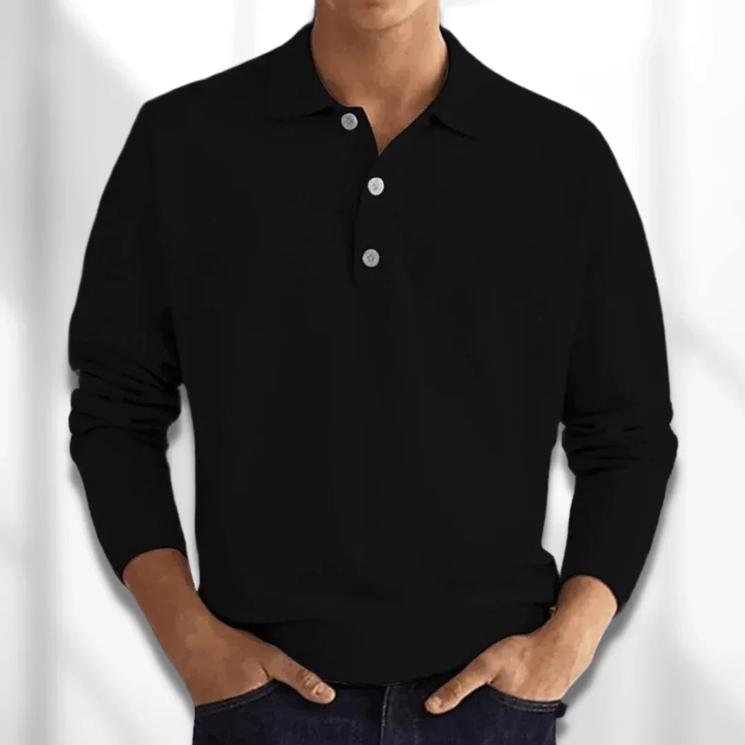 Langarm Poloshirt heren – Stijlvol en comfortabel poloshirt van katoen voor casual en sportief gebruik