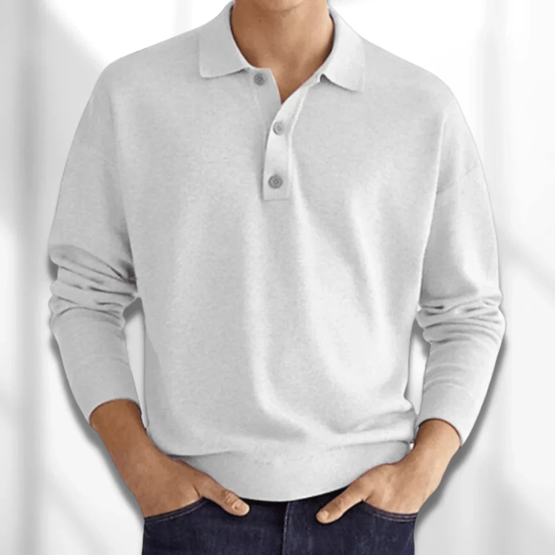 Langarm Poloshirt heren – Stijlvol en comfortabel poloshirt van katoen voor casual en sportief gebruik
