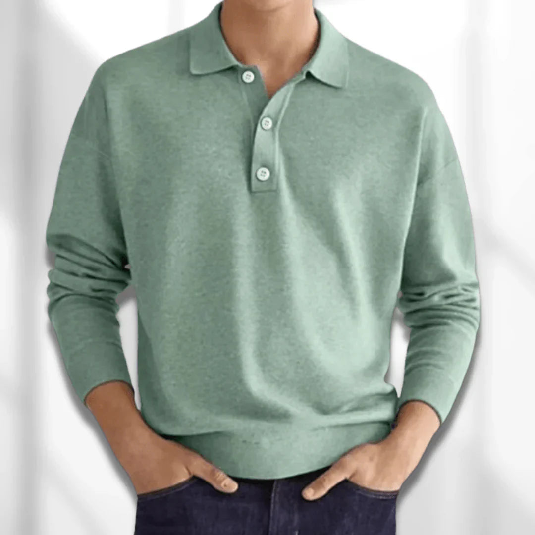 Langarm Poloshirt heren – Stijlvol en comfortabel poloshirt van katoen voor casual en sportief gebruik