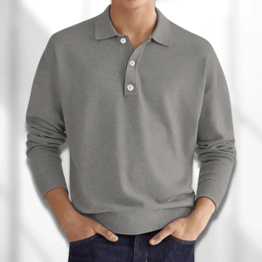 Langarm Poloshirt heren – Stijlvol en comfortabel poloshirt van katoen voor casual en sportief gebruik
