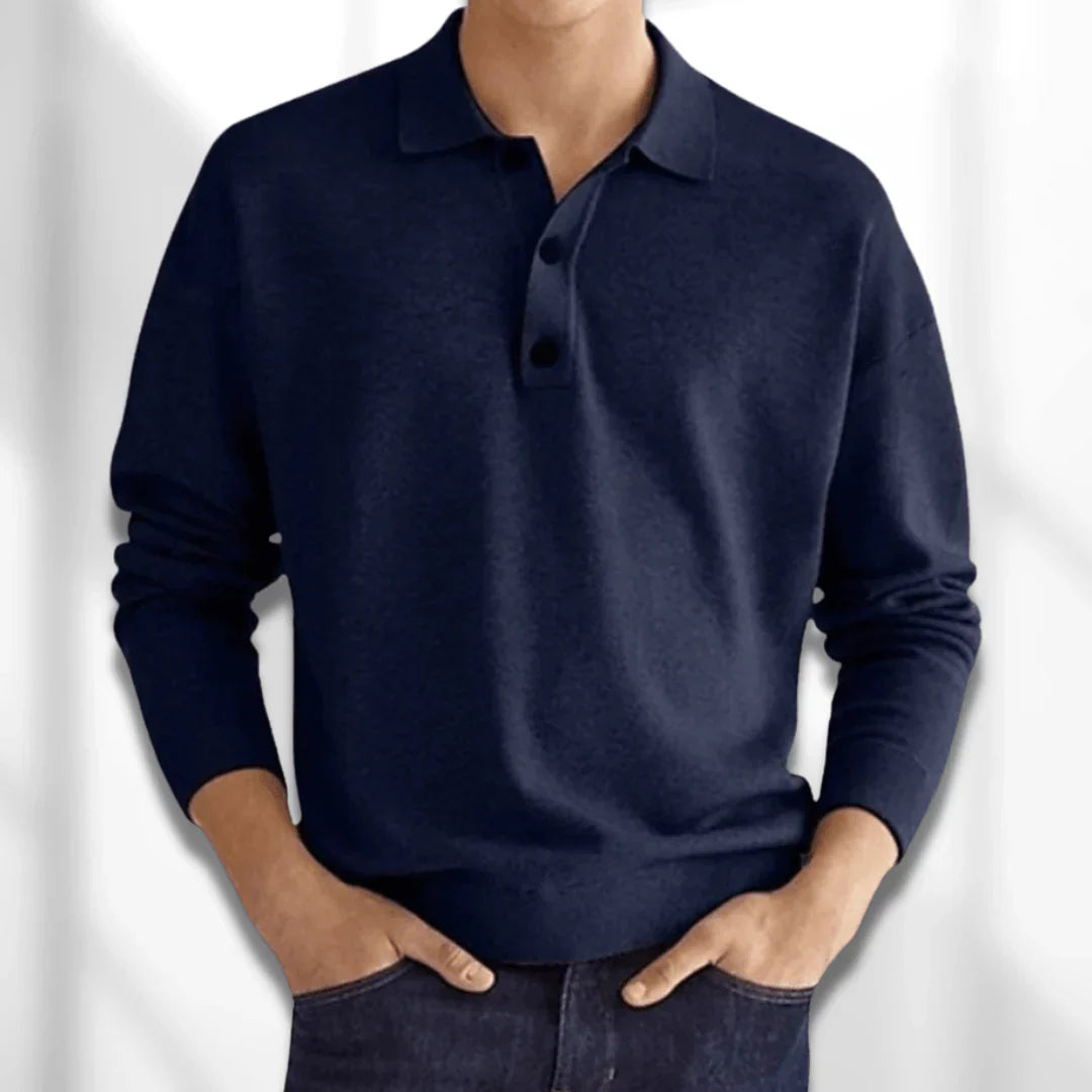 Langarm Poloshirt heren – Stijlvol en comfortabel poloshirt van katoen voor casual en sportief gebruik