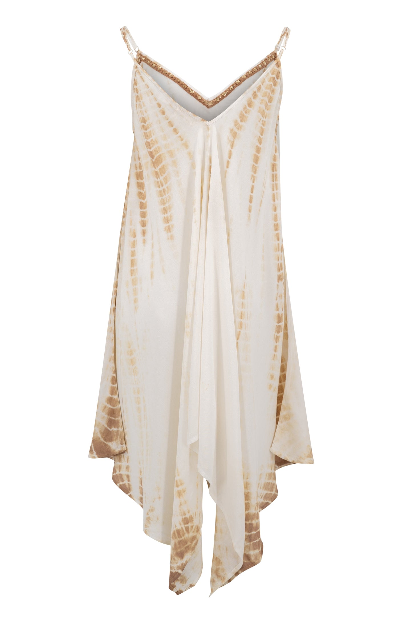 Jurk Dromenvanger Natuurlijke Tye Dye – Elegante Zomerjurk met Unieke Print