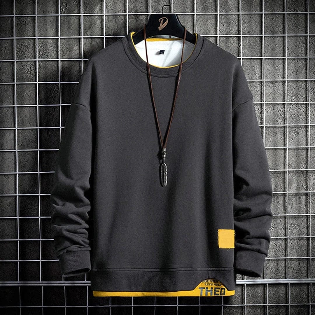 Sweatshirt voor Heren – Klassiek en Comfortabel Katoenen Sweatshirt voor Vrije Tijd