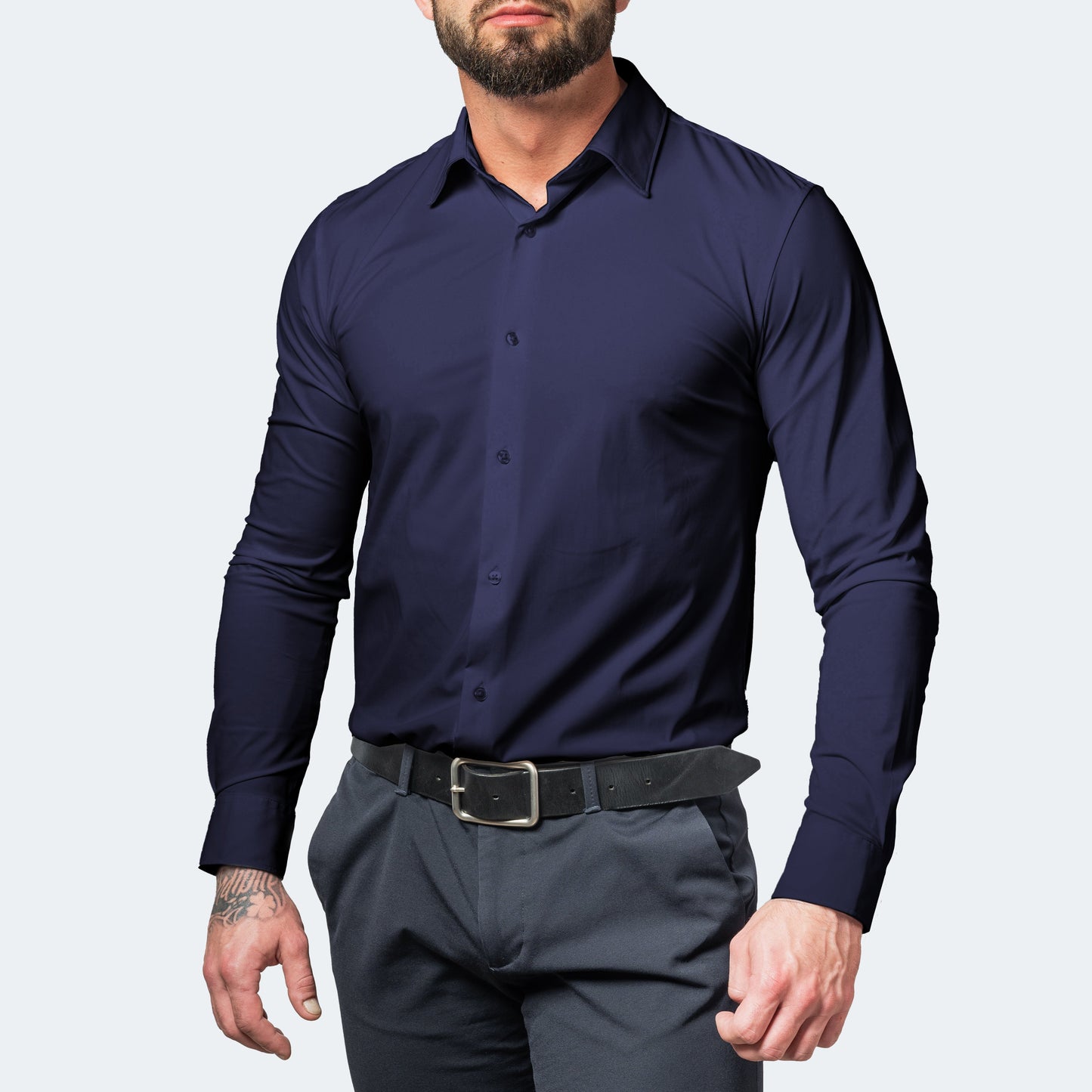 Strakke heren shirt – Rekbare stof met moderne pasvorm voor dagelijks gebruik