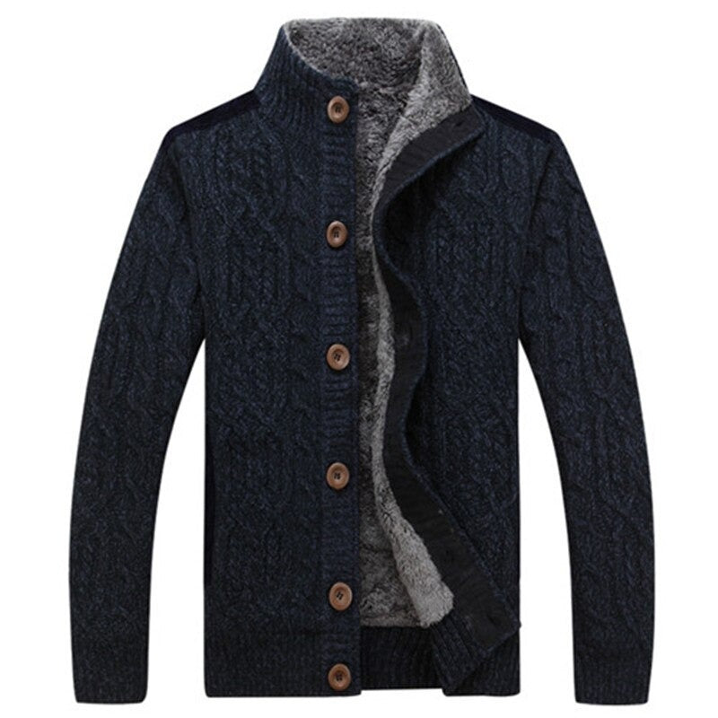 Heren vest met pluche voering – Gebreid warm en stijlvol voor elke gelegenheid