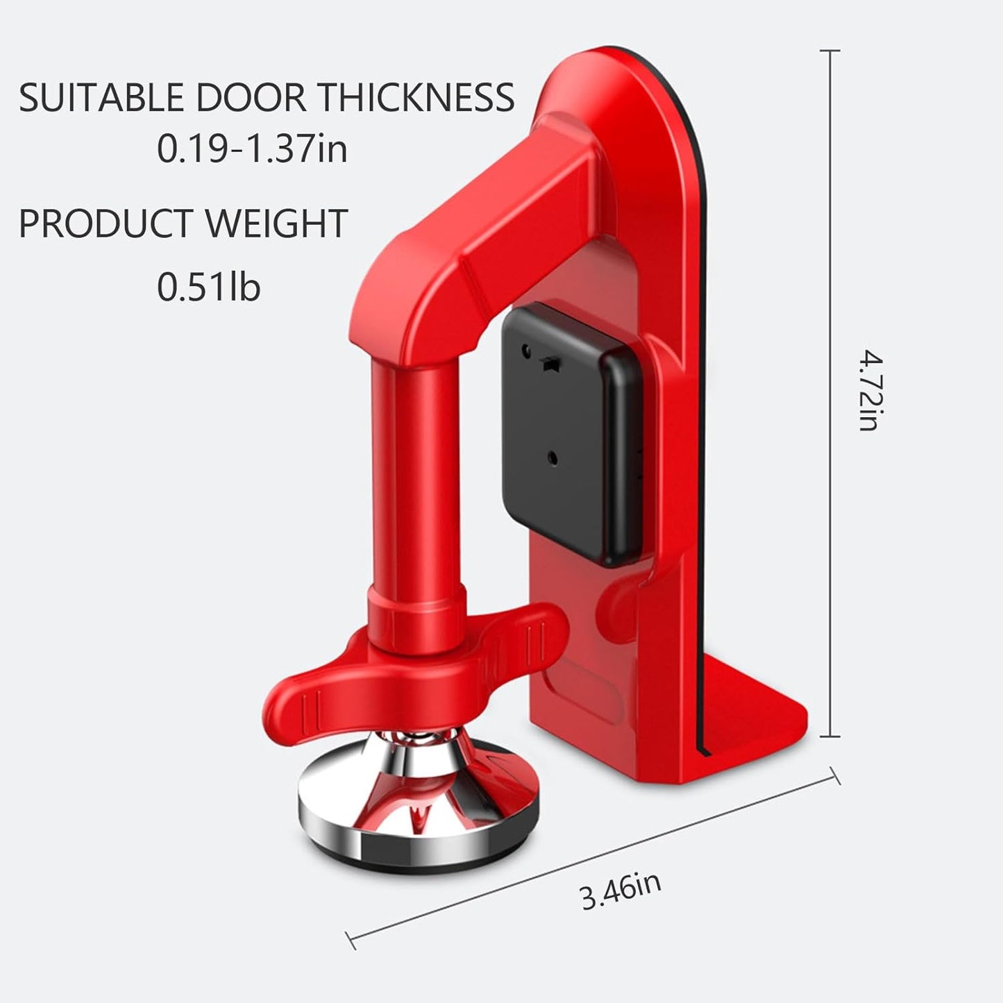 Deurstopper Rubber Vierkant