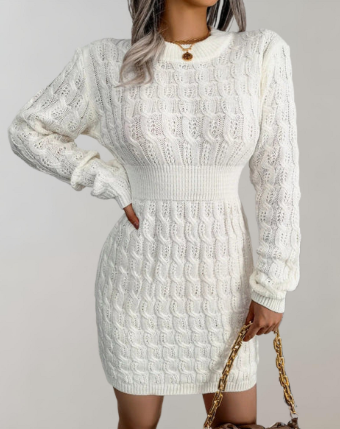 Minikleed Dames – Lange Mouwen Elegante Jurk voor Feest en Casual