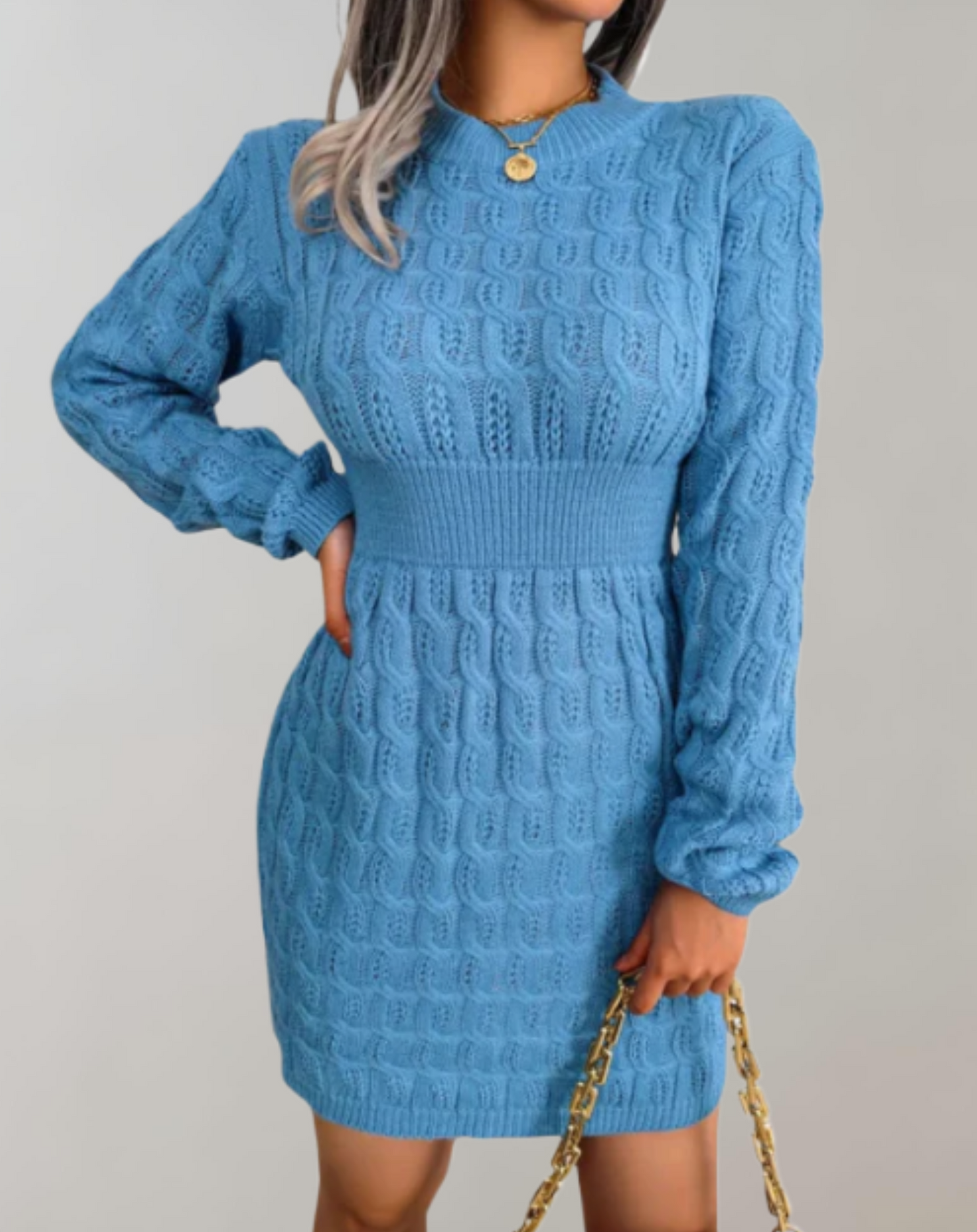 Minikleed Dames – Lange Mouwen Elegante Jurk voor Feest en Casual