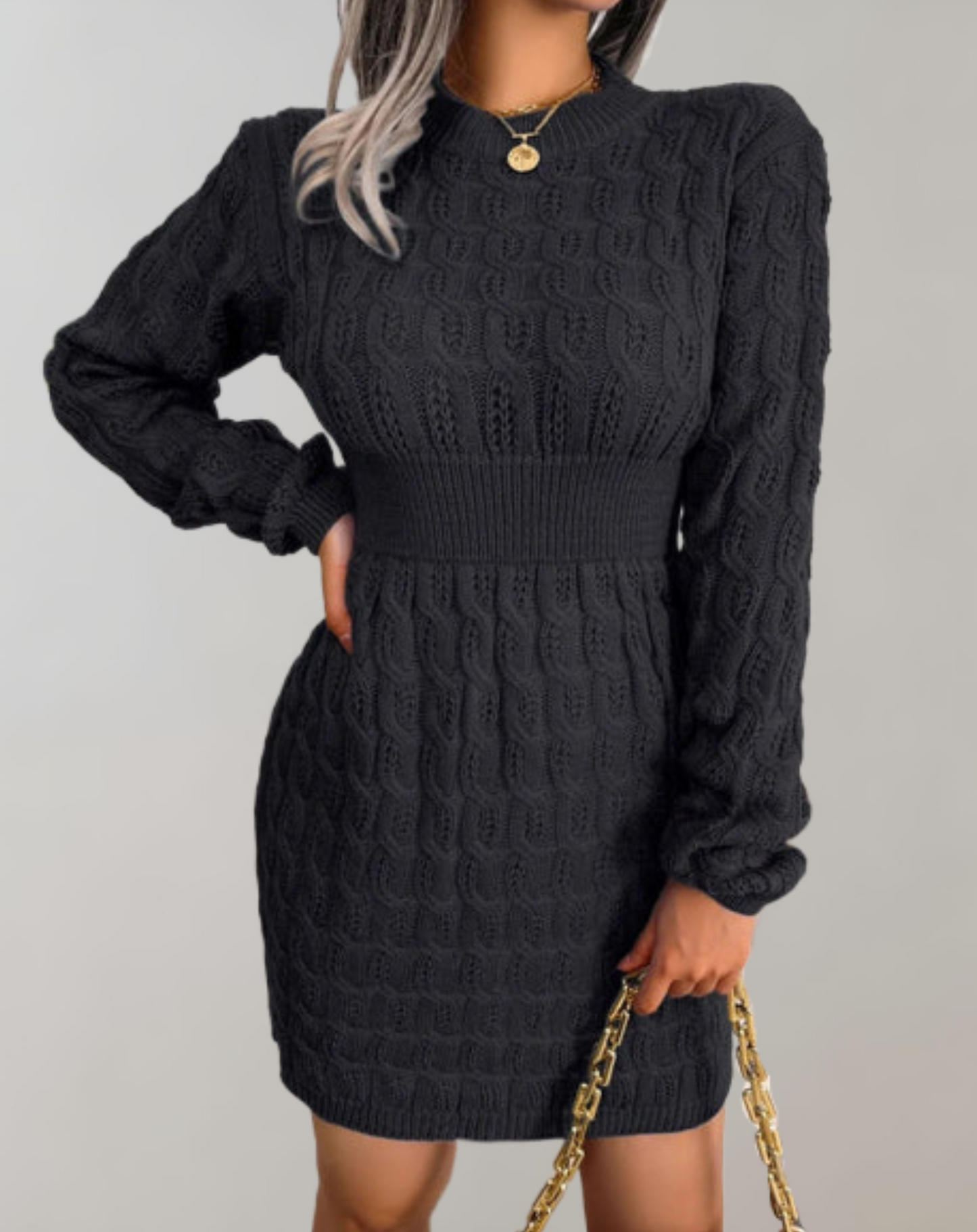 Minikleed Dames – Lange Mouwen Elegante Jurk voor Feest en Casual