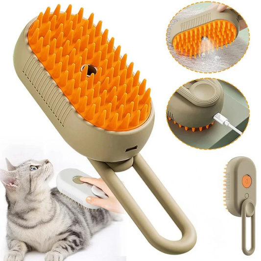 Dieren Stoom Verzorgingsborstel 3-in-1