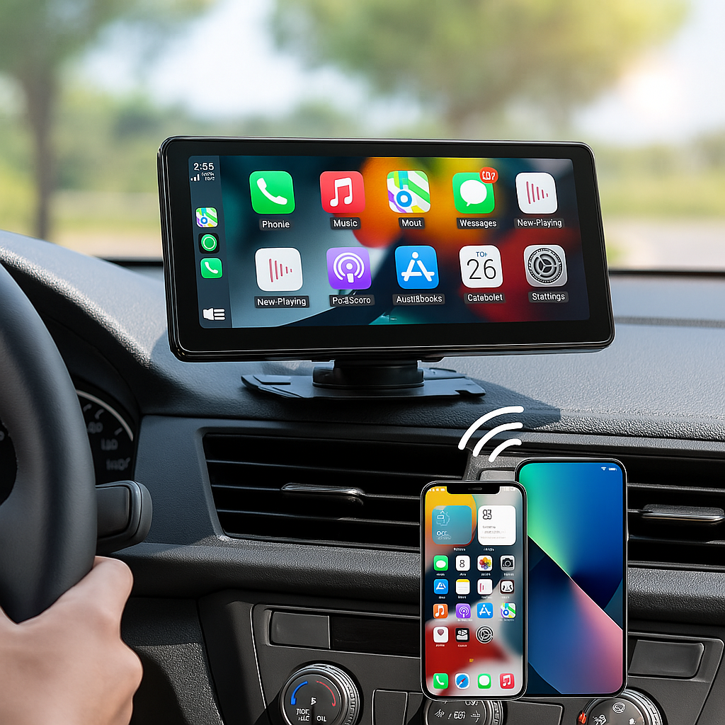 Draadloze Auto Navigatie met Touchscreen Display