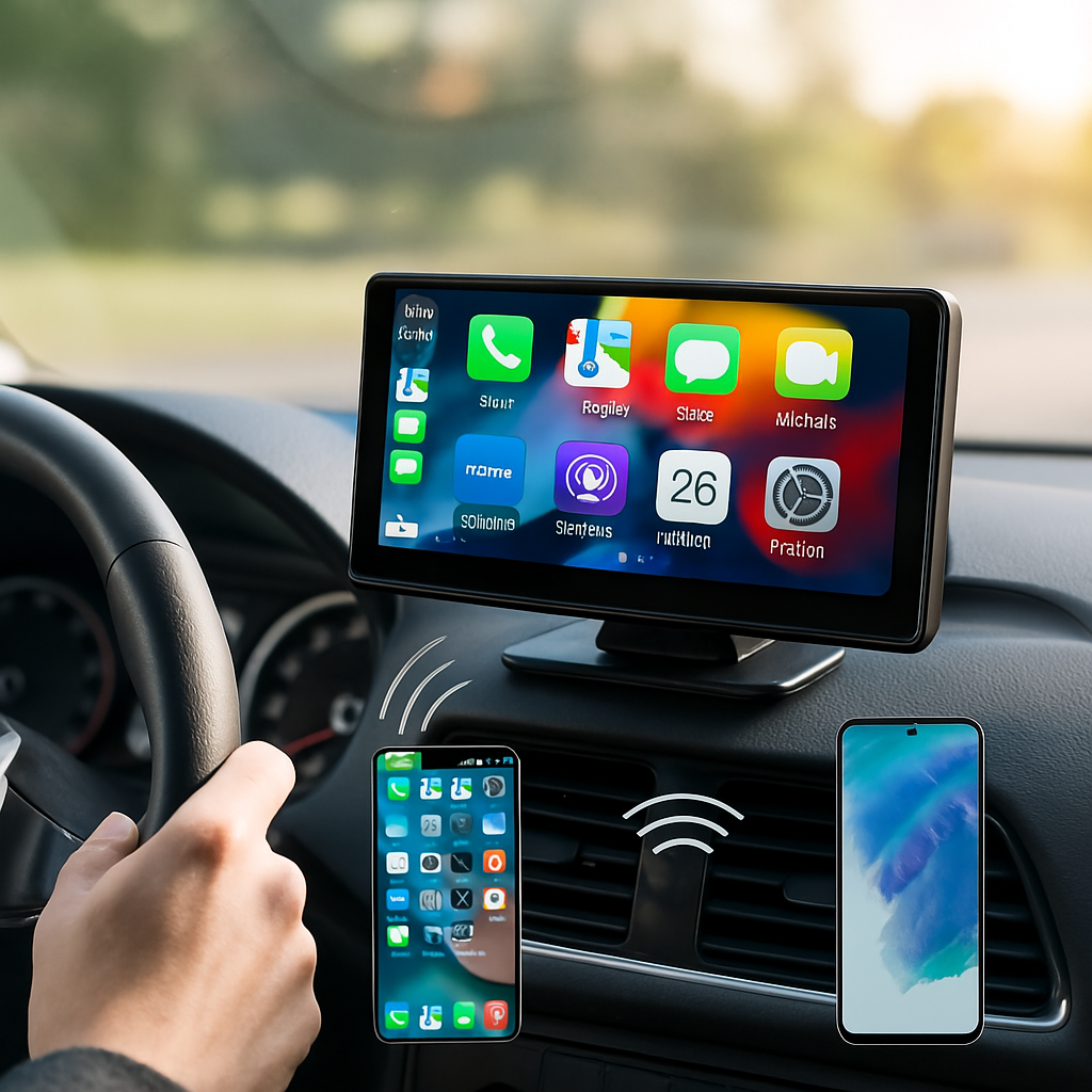 Draadloze Auto Navigatie met Touchscreen Display