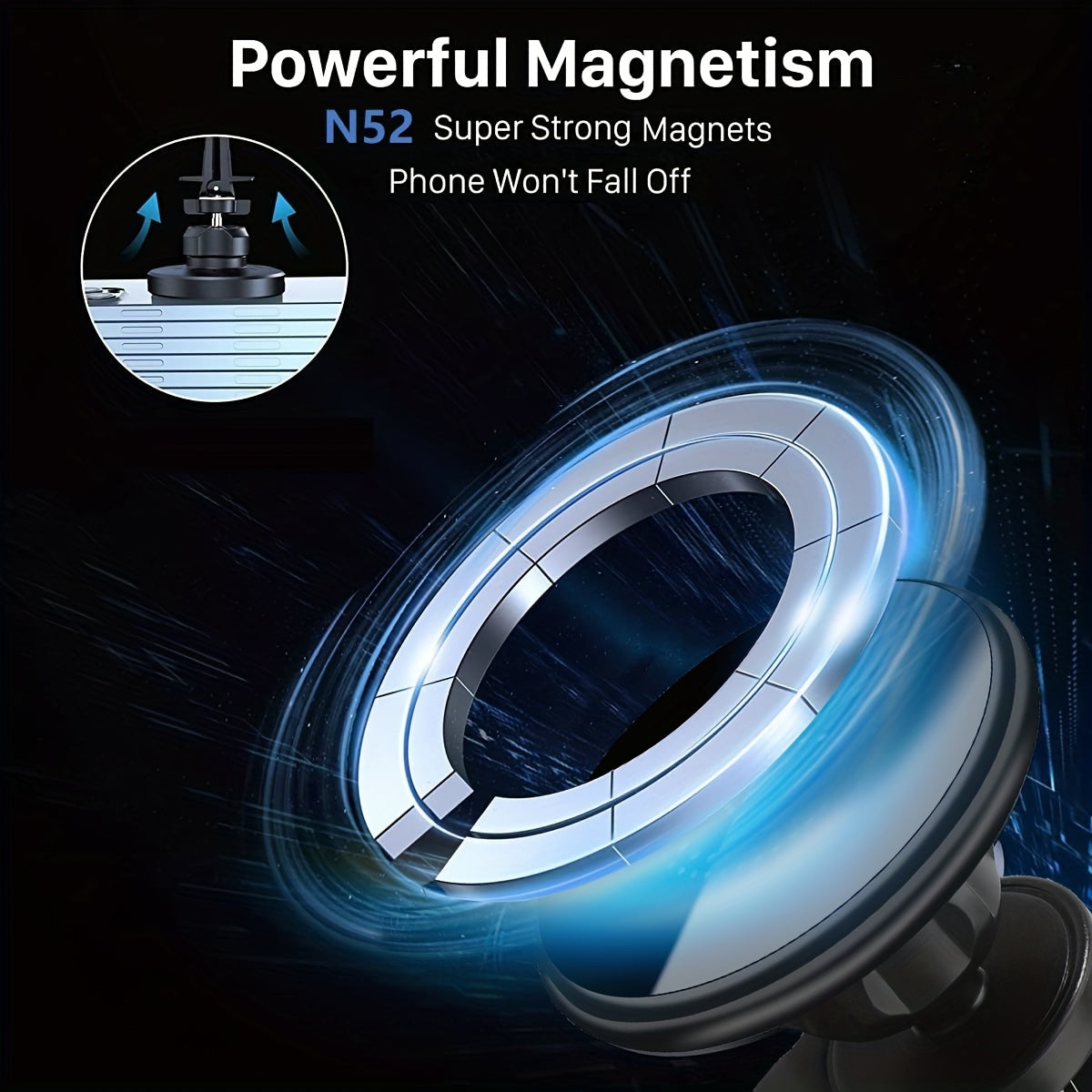 Draadloze Auto Oplader Magnetische Telefoonhouder