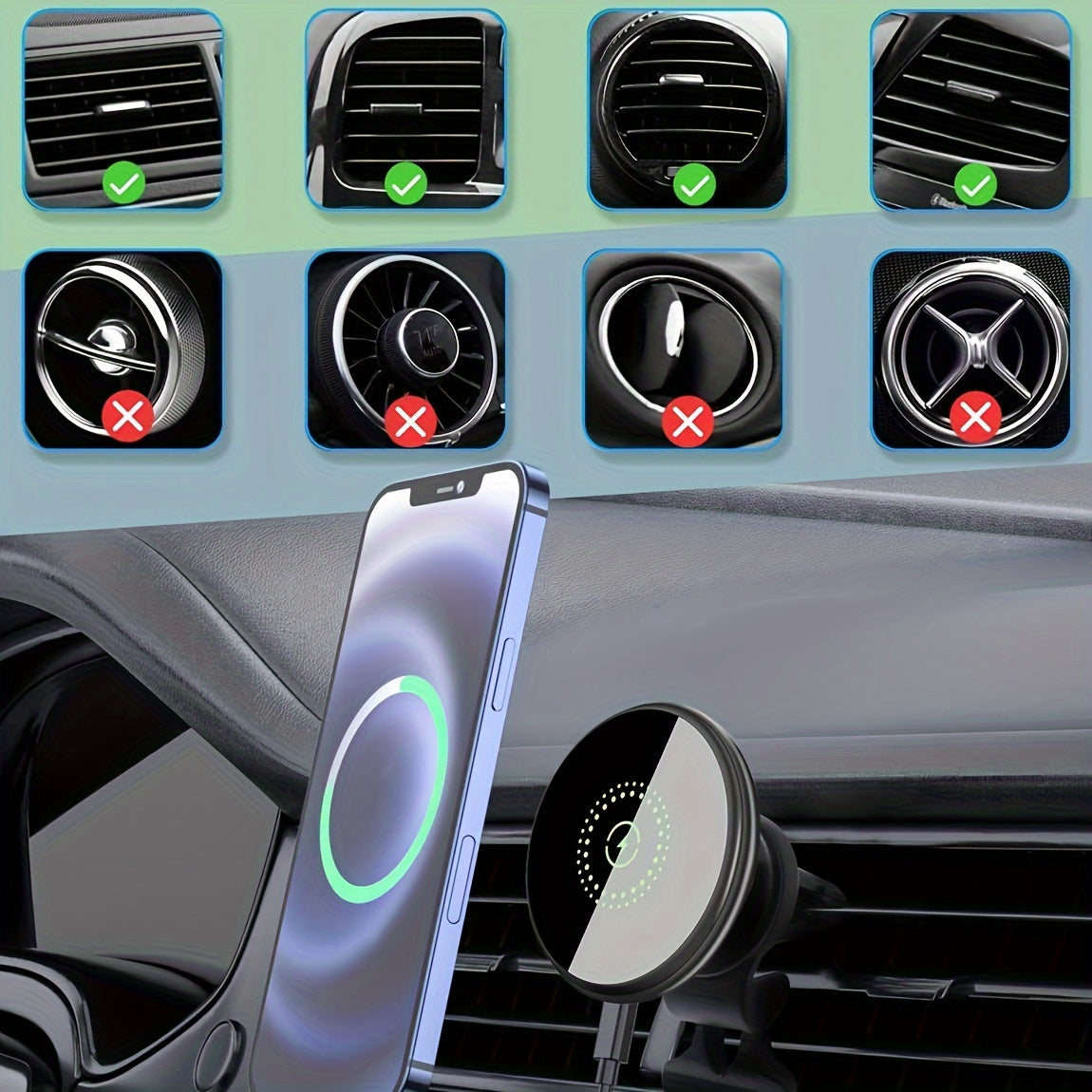 Draadloze Auto Oplader Magnetische Telefoonhouder