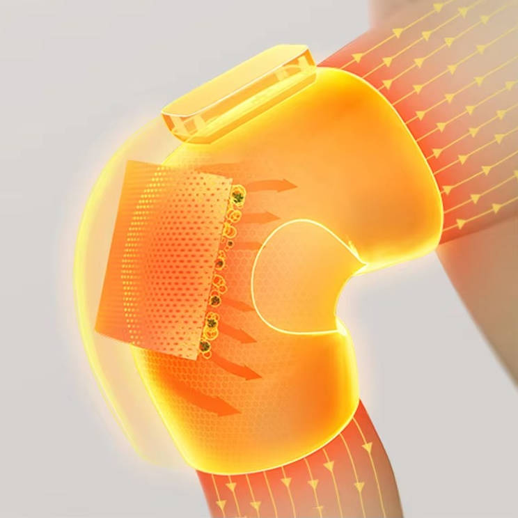 Draadloze Knie Massager Met Warmte en Vibratie