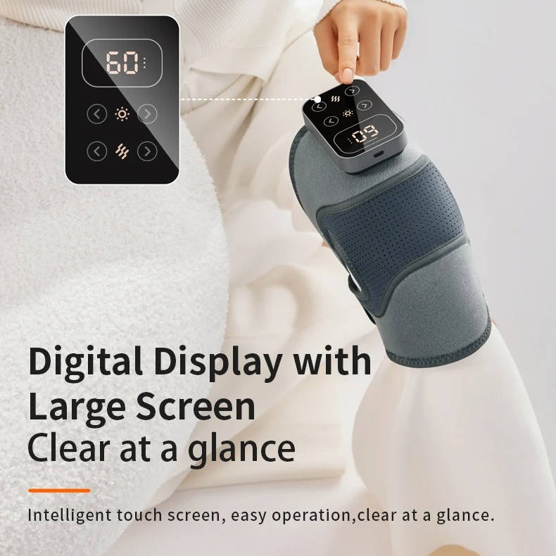 Draadloze Knie Massager Met Warmte en Vibratie