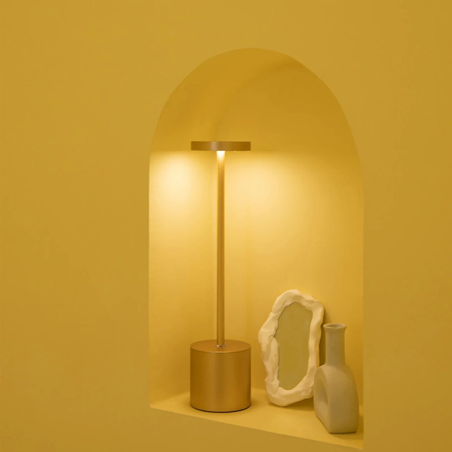 Draadloze LED Bureau Lamp met Touch Sensor en 3 Kleurtinten