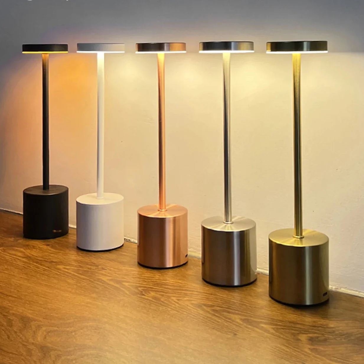 Draadloze LED Bureau Lamp met Touch Sensor en 3 Kleurtinten