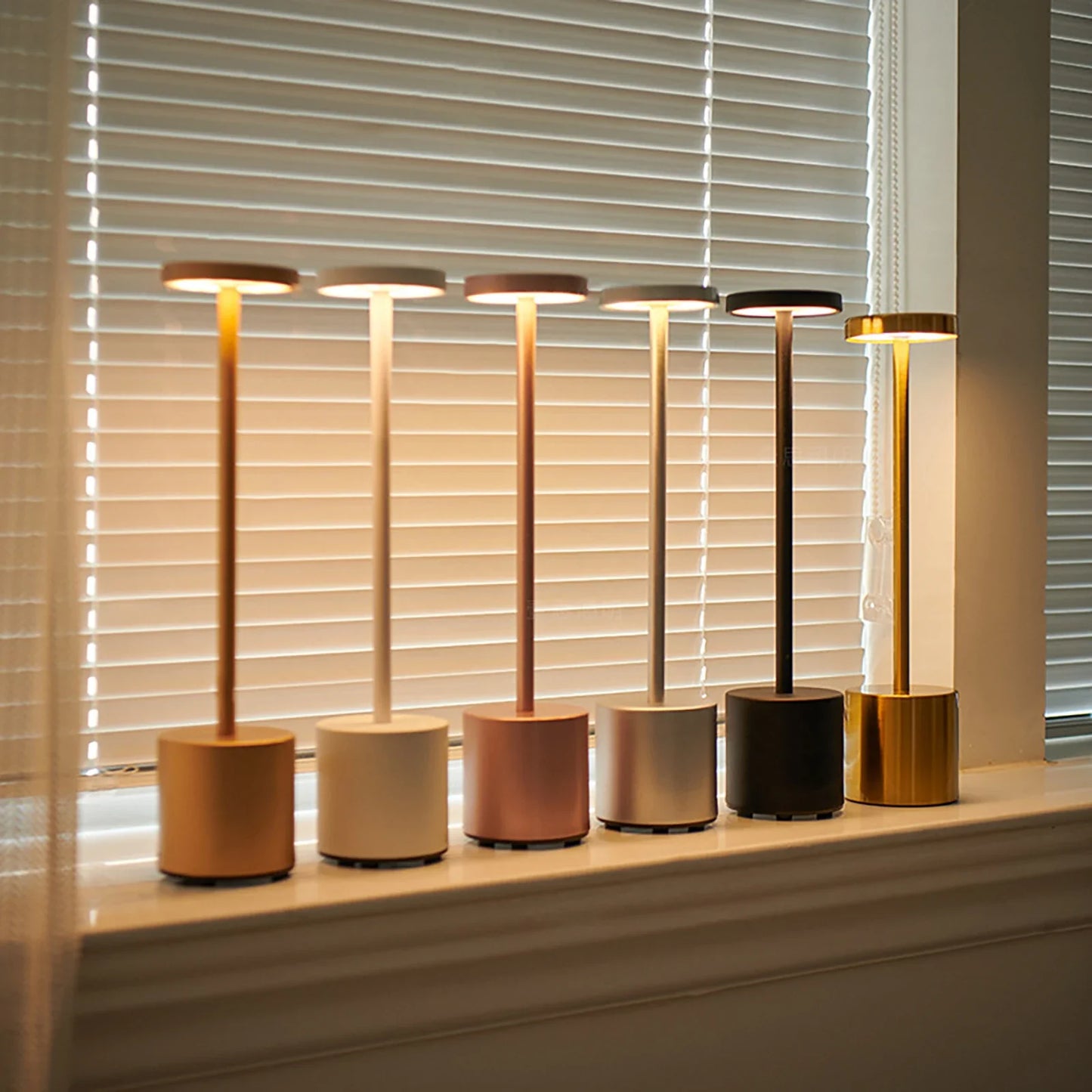 Draadloze LED Bureau Lamp met Touch Sensor en 3 Kleurtinten