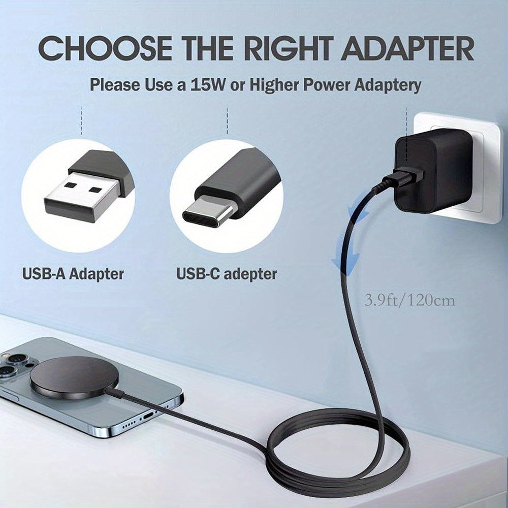 Draadloze Magnetische Telefoonoplader met USB Kabel