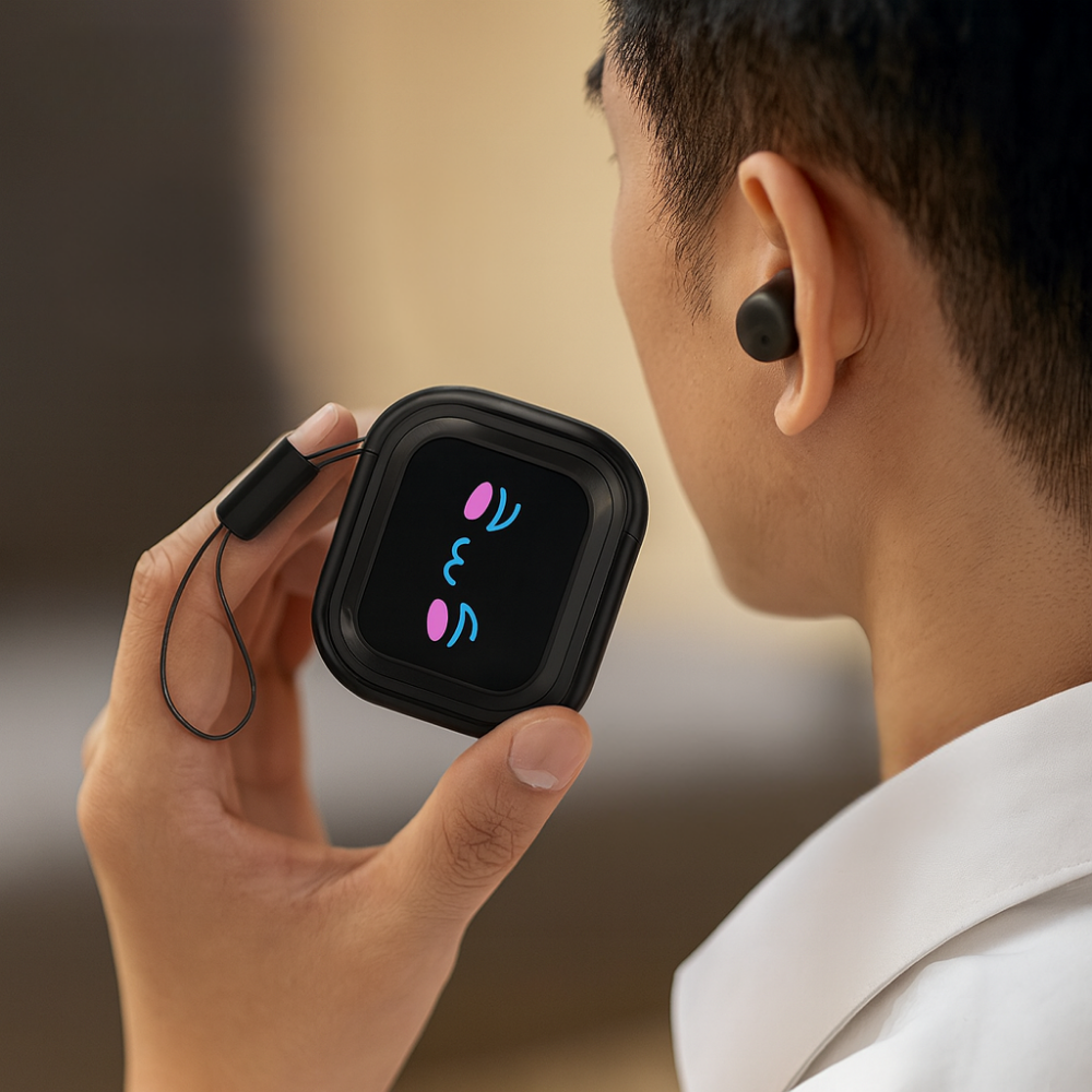 Draadloze Oordopjes Bluetooth Geluidsonderdrukking AI Vertaling