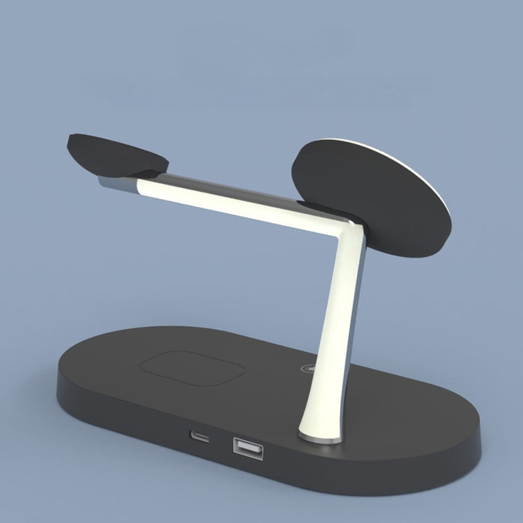 Draadloze Oplaadstation met Horloge Houder en Oplaadpad