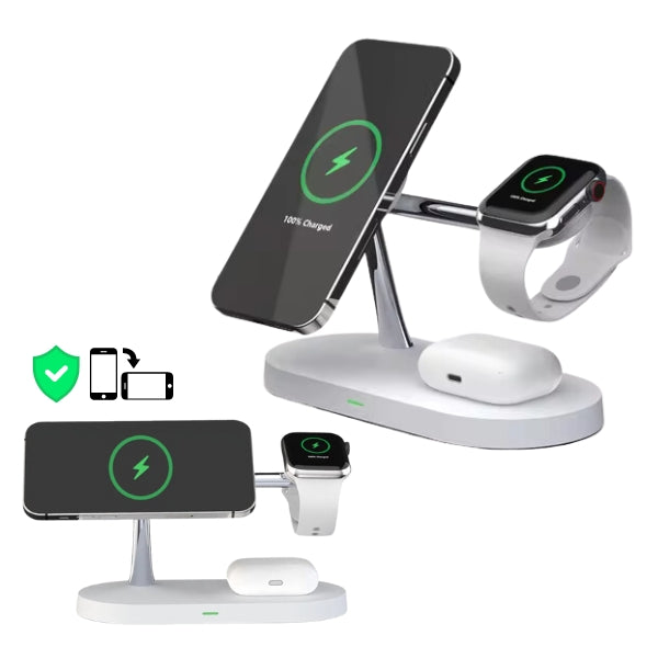 Draadloze Oplaadstation met Horloge Houder en Oplaadpad