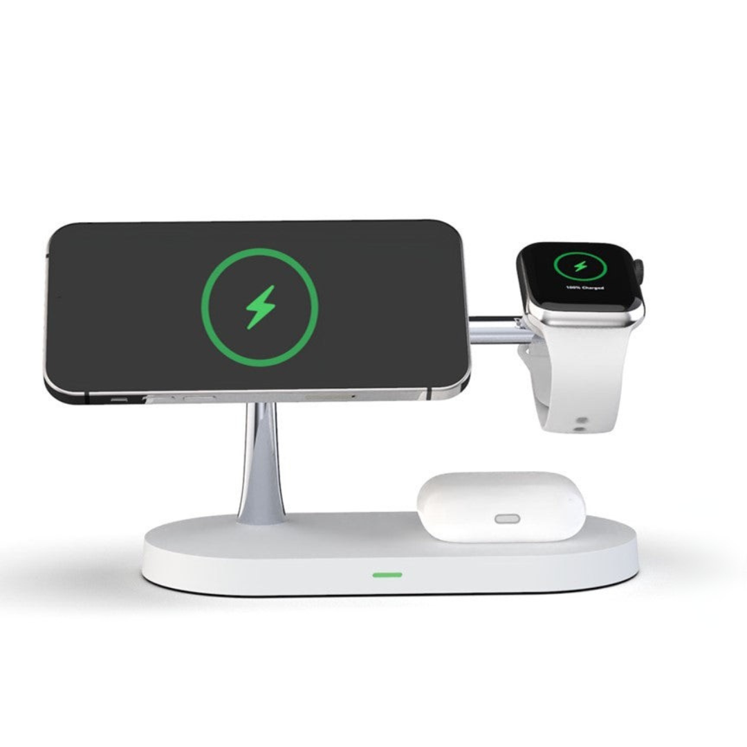 Draadloze Oplaadstation met Horloge Houder en Oplaadpad