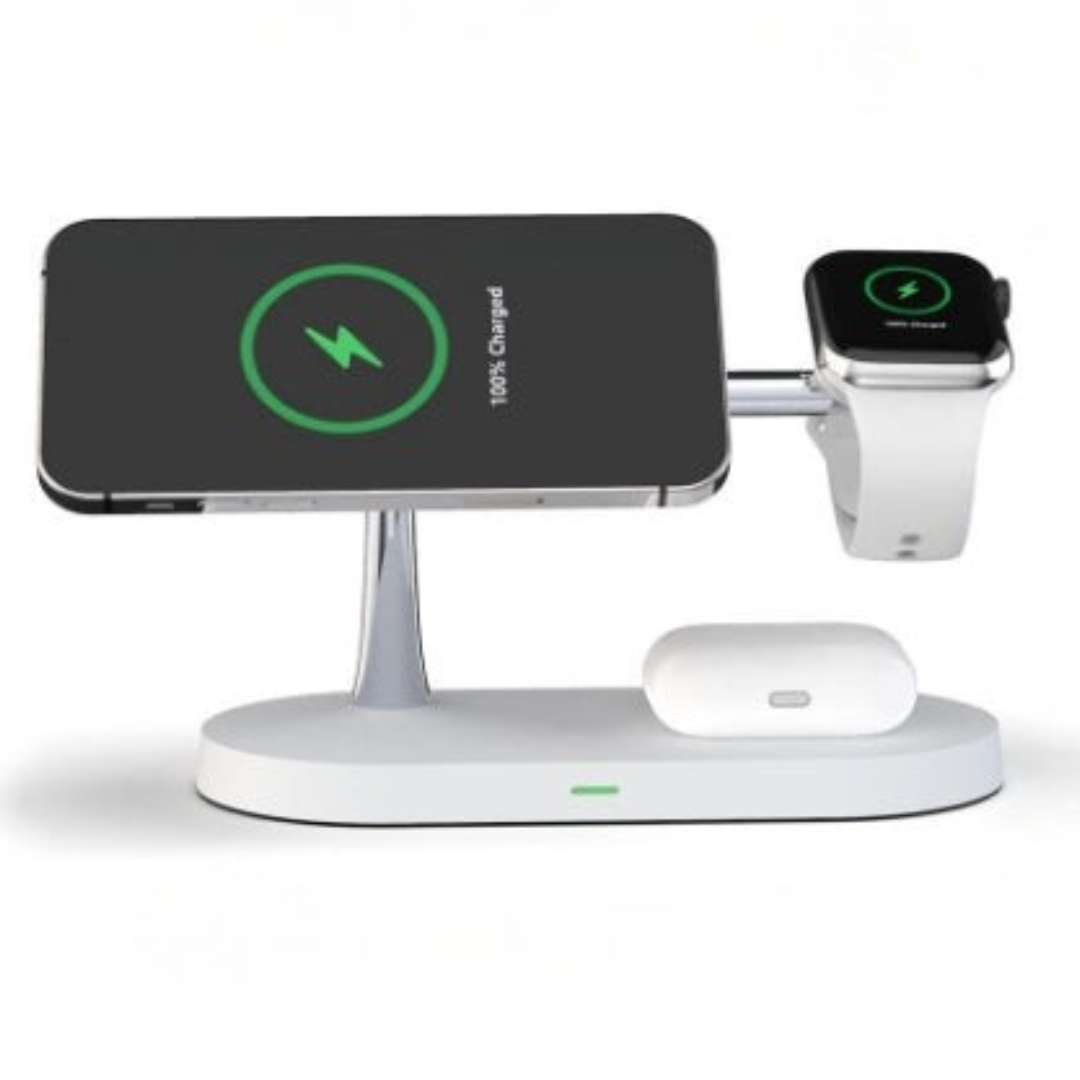 Draadloze Oplaadstation met Horloge Houder en Oplaadpad