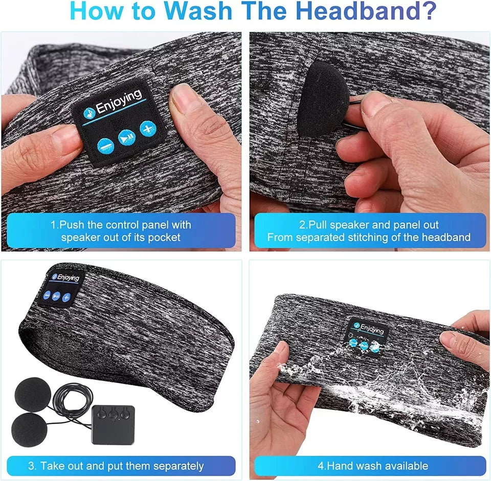 Draadloze Slaapkoptelefoon Sporthoofdband voor Slaap en Workout