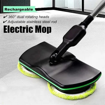 Draadloze Spin Mop Vloerreiniger Schrobber