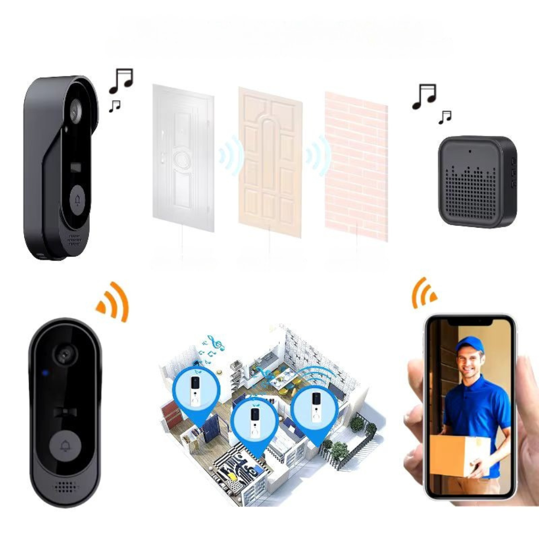 Draadloze Video Deurbel met Twee-Weg Audio Functie