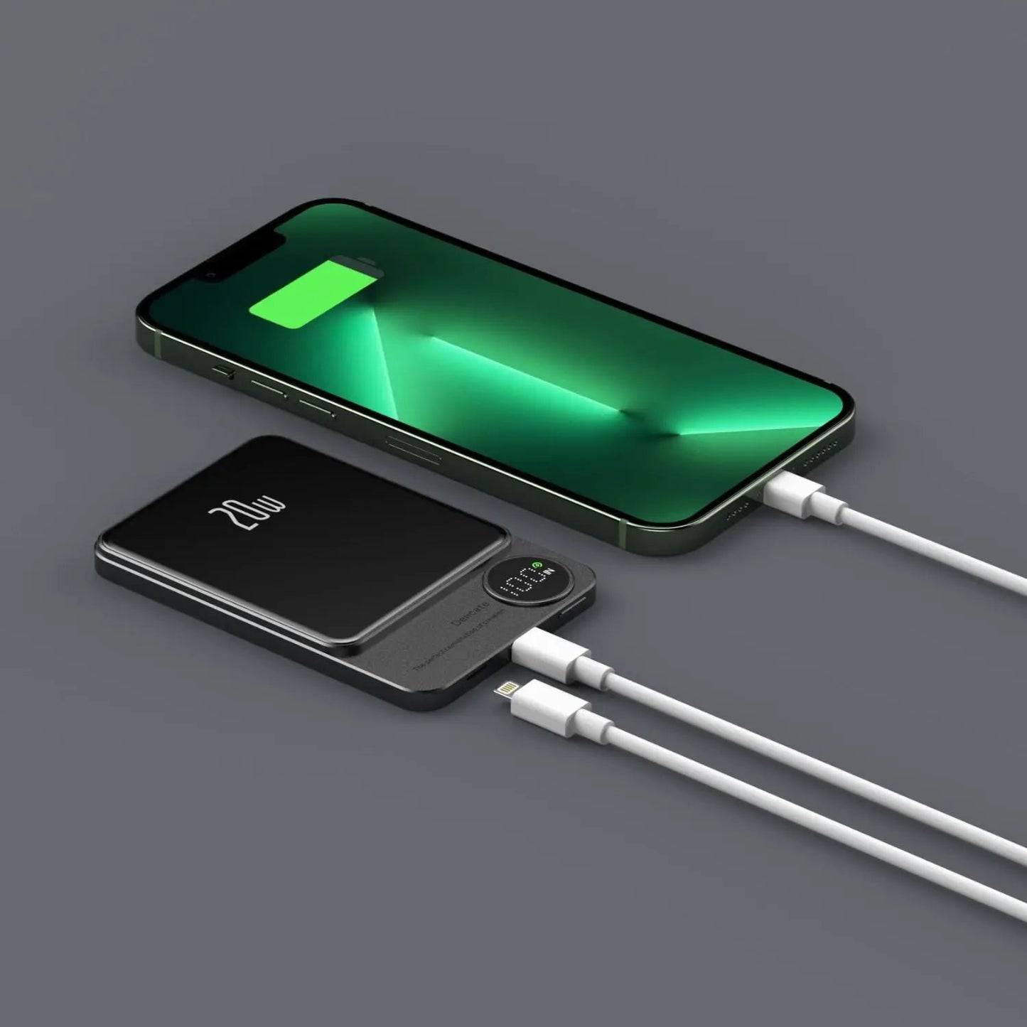 Draadloze magnetische snellader powerbank hoogcapaciteit back-up batterij